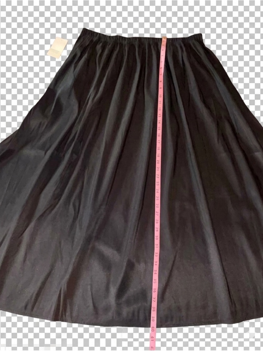 A New Day Pull-On Pleated Voile Full Midi Skirt Size XL NWT